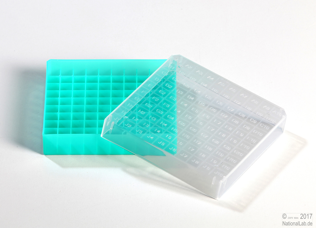 EPPi Cryobox 0.5, 10x10, grøn, 34 mm, PP