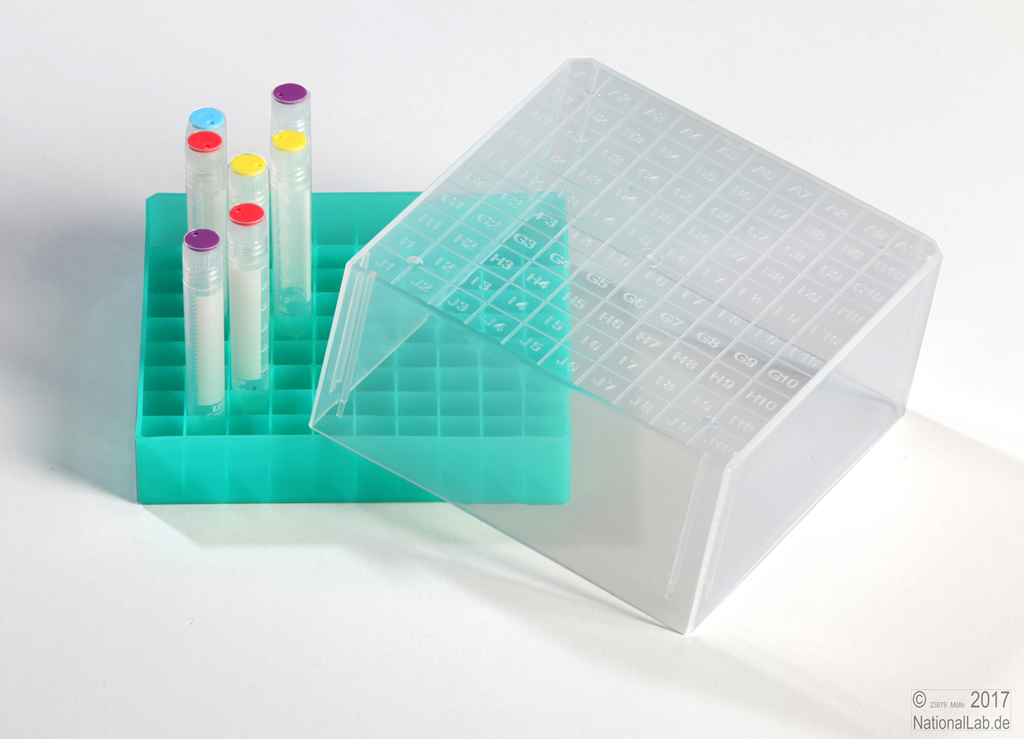 EPPi Cryobox 4.0, 10x10, grøn, 79 mm, PP