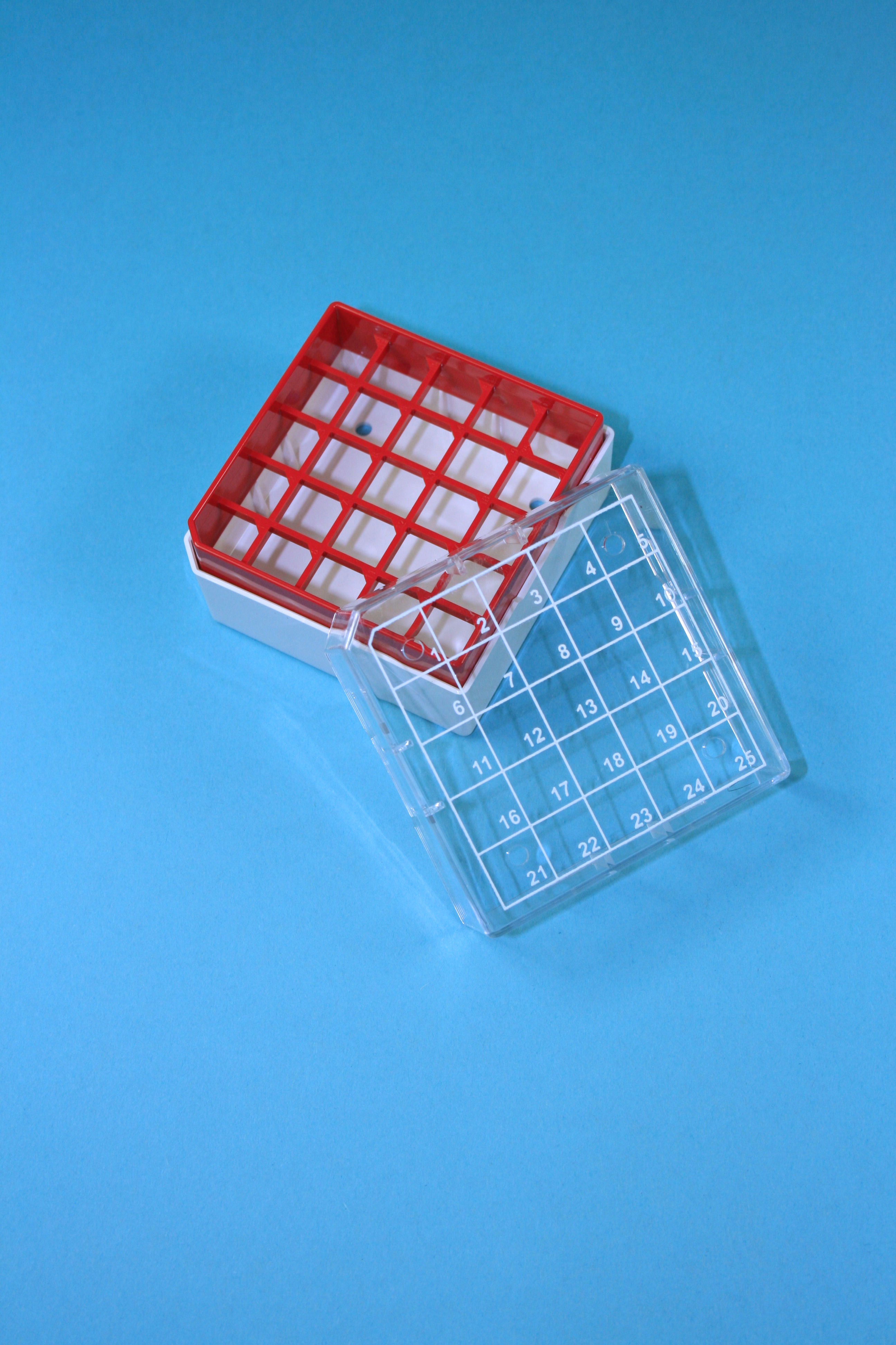 Kryo Box 25, 5x5, rød, 52mm, fast, PC, 26,3mm