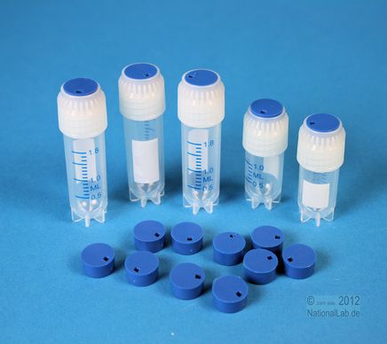 Colored Inserts, Thorbi Cryo tubes, blue, 5x100pcs