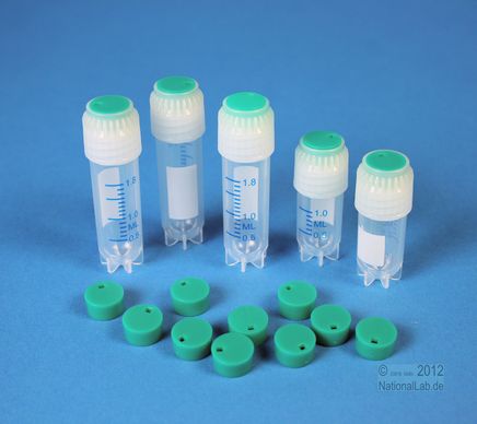 Colored Inserts, Thorbi Cryo tubes, green 5x100pcs