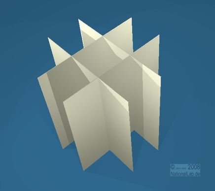 NANU, 3x3 pos. indd., 80mm, fiber, 44,2mm, 20stk