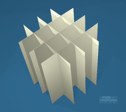 NANU, 4x4 pos. inddeler, 80mm, fiber, 33mm, 20 stk