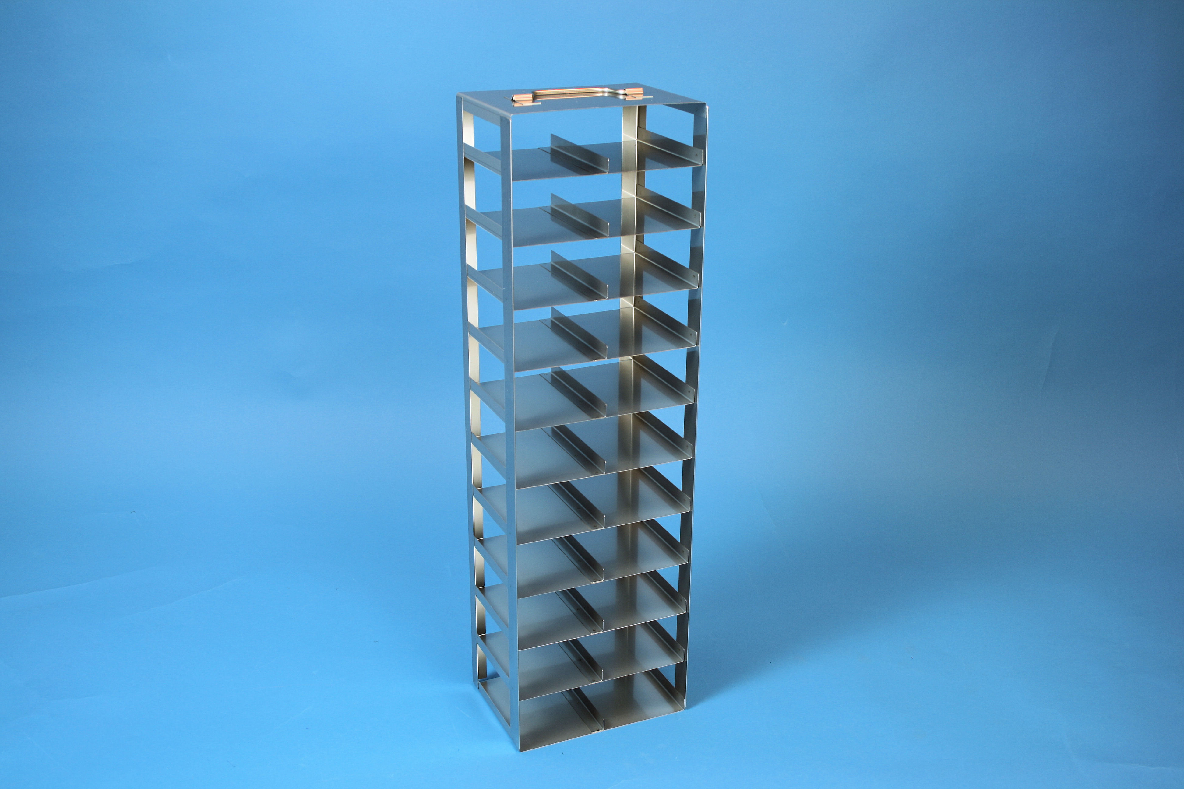 Mikrotiter lodret reol, for 22 plader, 53mm (11x2)