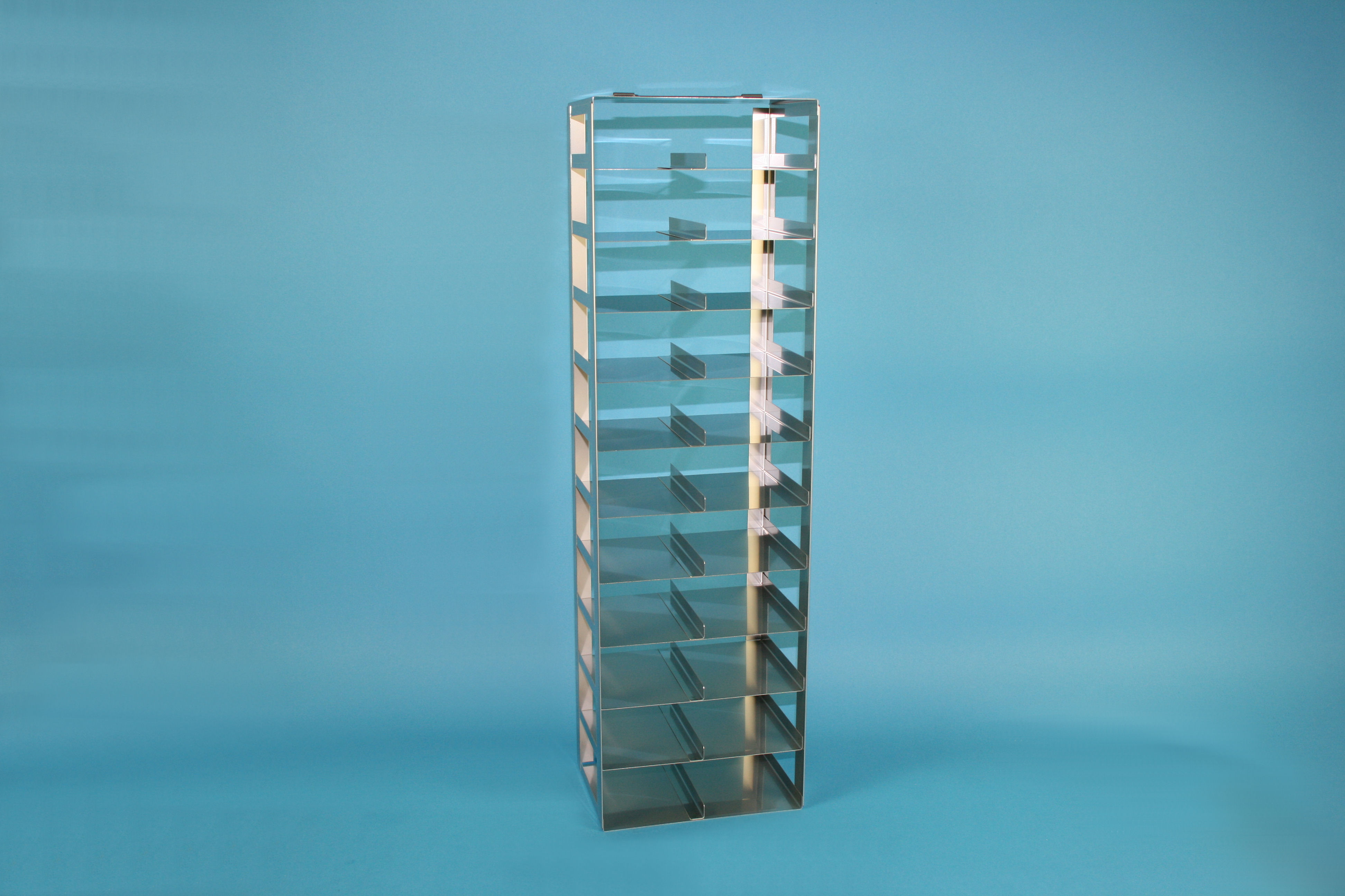 Mikrotiter lodret reol, for 22 plader, 58mm (11x2)