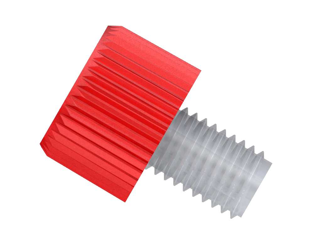 CLICK-N-SEAL FTG, M6, RED, ( OMNI-LOK 1/8" TYPE P