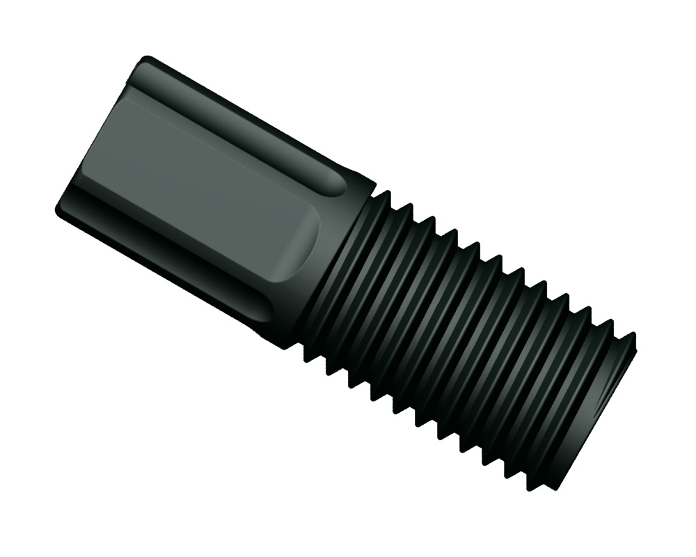 OMNI-LOK FTG, 5/16"-24, 3/16", BLACK, COMPACT HEAD