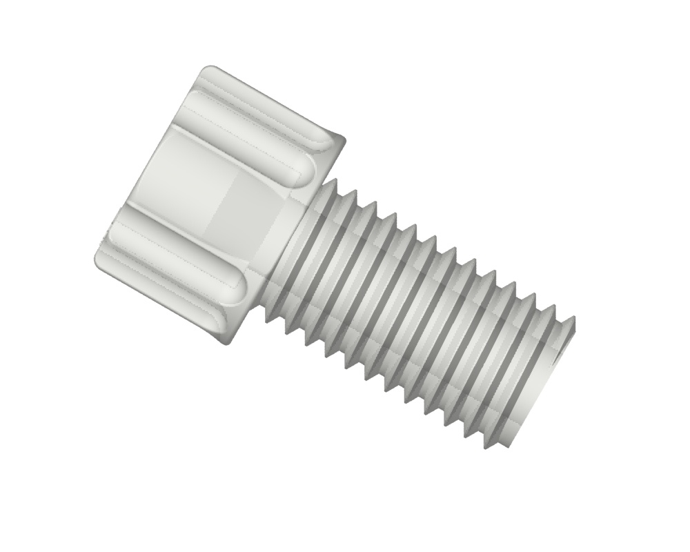 Gripper fitting, PP, 1/8", Tefzel, 10 stk