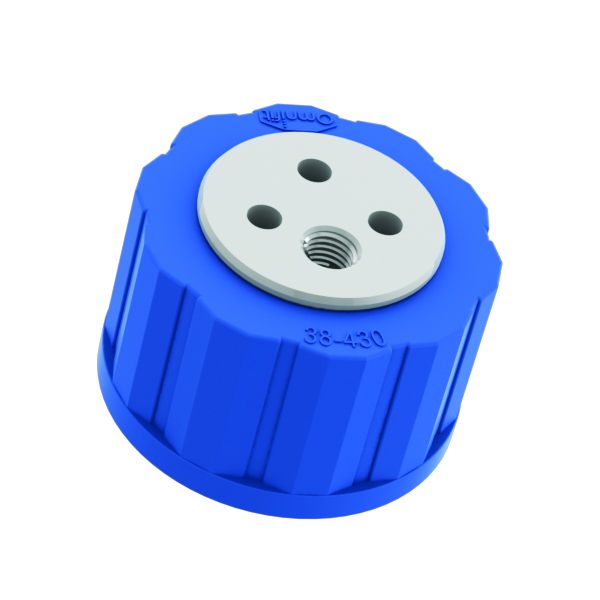 T-SERIES WASTE CAP, 38-430, 3 INLETS, 1 VENT