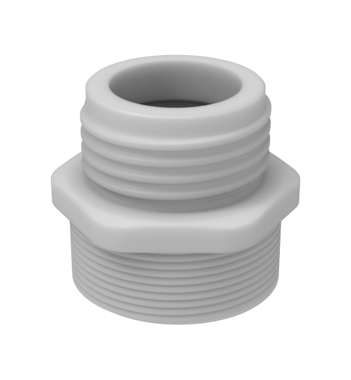 Adapter, PTFE, GL45 M til 2" Tri-sure M
