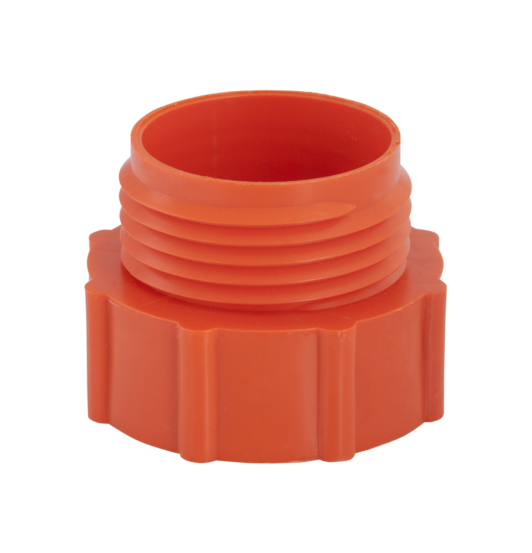 Adapter, PP, R2" F F-Trisure rough M, orange