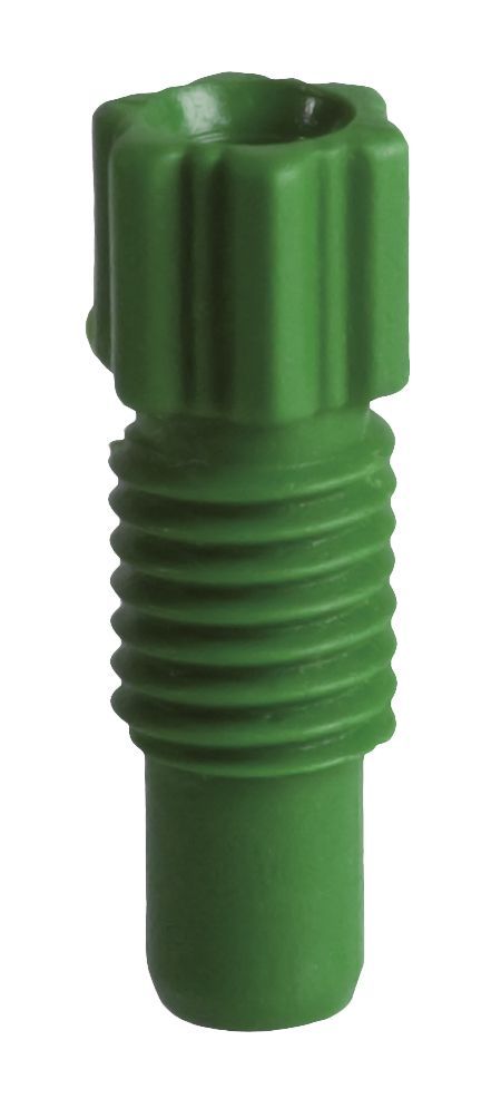 Fitting for cap, 1/16", PFA, green, 5 pcs
