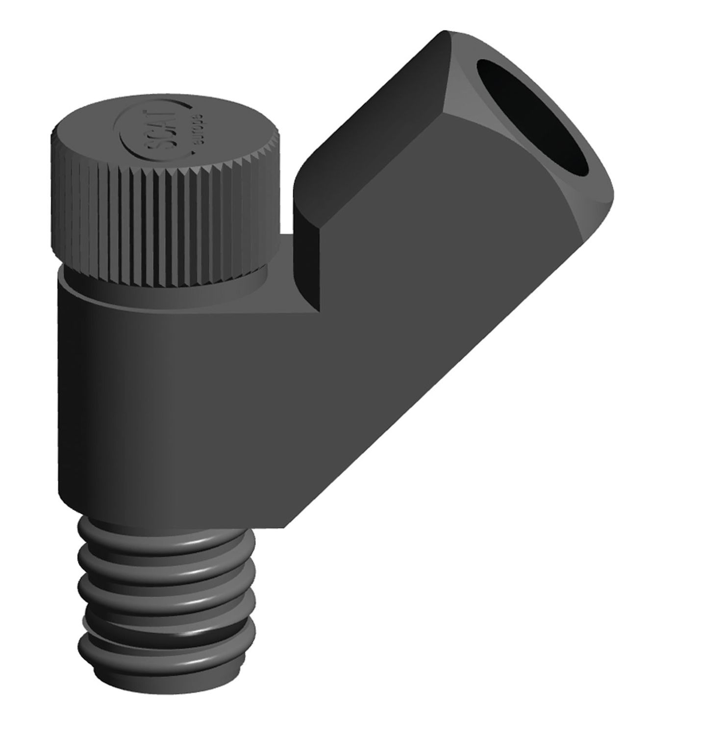 Vinklet tilslutning 45° f. kul f.