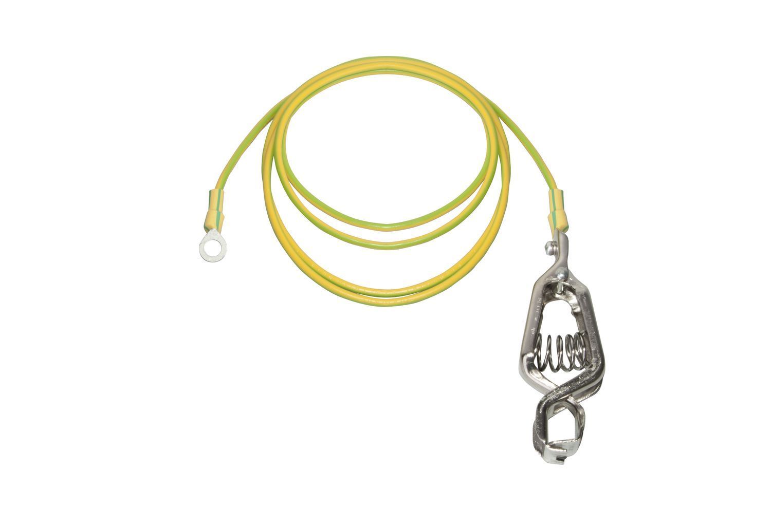 Earthing kabel, 1xklemme, 1xring ID 5mm, L 1,5 m