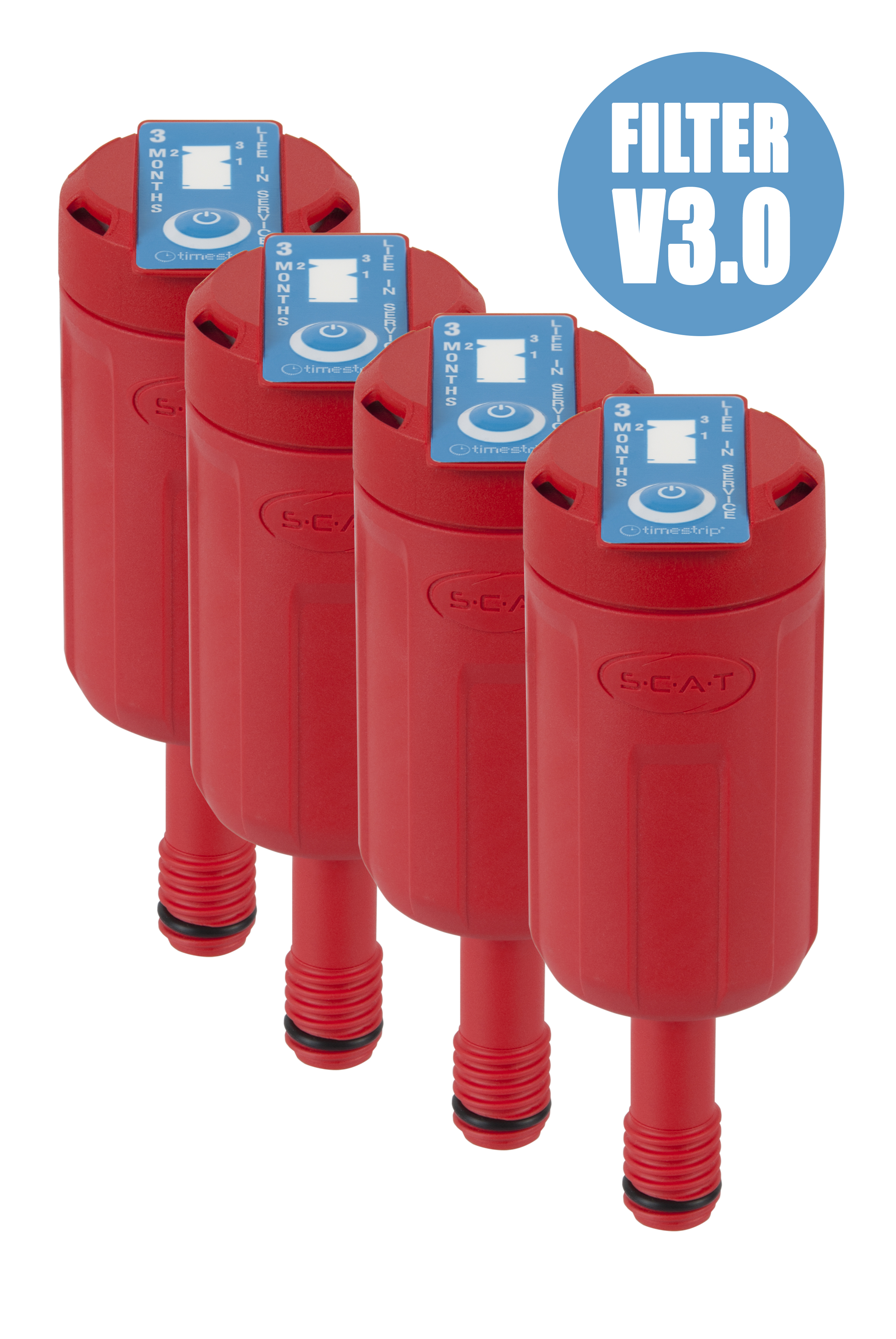 Exhaust filter S, V3.0, Indicator, PU= 4pcs.