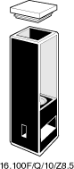 Kuvette, 16.100-F, Spec-Q, 10mm, 0,1ml, Z 8,5mm