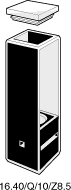 Kuvette, 16.40, Spec-Q, 10mm, 0,04ml, Z 8,5mm