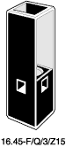 Kuvette, 16.45-F, Spec-Q, 3mm, 0,045ml, Z 15mm