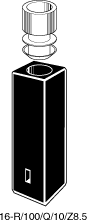 Kuvette, 16R/100, Spec-Q, 10mm, 0,1ml, Z 8,5mm