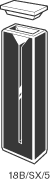 Kuvette, 18/B, Supr-Q, 5mm, 0,35ml
