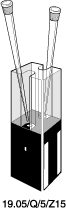 Kuvette, 19.05, Spec-Q, 5mm, 0,0025ml, Z 15mm