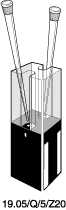 Kuvette, 19.05, Spec-Q, 5mm, 0,0025ml, Z 20mm