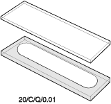 Kuvette, 20/C, Spec-Q, 0,01mm, 0,003ml