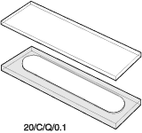 Kuvette, 20/C, Spec-Q, 0,1mm, 0,03ml
