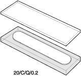 Kuvette, 20/C, Spec-Q, 0,2mm, 0,06ml