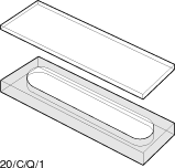 Cuvette type 20/C, Quartz, 1 mm path lenght