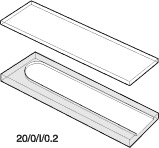 Kuvette, 20/O, Infr-Q, 0,2mm, 0,08ml