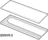 Kuvette, 20/O, Infr-Q, 0,5mm, 0,19ml