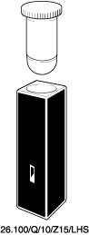 Kuvette, 26.100/LHS, Spec-Q, 10mm, 0,1ml, Z 15mm
