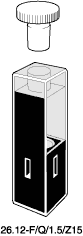 Kuvette, 26.12-F, Spec-Q, 1,5mm, 0,012ml, Z 15mm