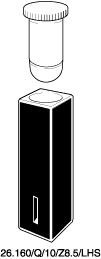 Kuvette, 26.160/LHS, Spec-Q, 10mm, 0,16ml, Z 8,5mm