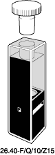 Kuvette, 26.40-F, Spec-Q, 10mm, 0,04ml, Z 15mm