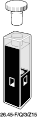 Kuvette, 26.45-F, Spec-Q, 3mm, 0,045ml, Z 15mm