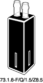 Kuvette, 73.1.8-F, Spec-Q, 1mm, 0,08ml, Z 8,5mm