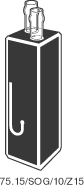 Kuvette, 75.15, opt. glas, 10mm, 0,12ml, Z 15mm