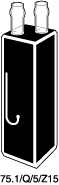 Kuvette, 75.1, Spec-Q, 5mm, 0,036ml, Z 15mm