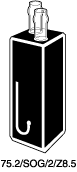 Kuvette, 75.2, opt. glas, 2mm, 0,007ml, Z 8,5mm