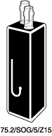 Kuvette, 75.2, opt. glas, 5mm, 0,016ml, Z 15mm