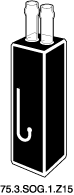 Kuvette, 75.3, opt. glas, 1mm, 0,007ml, Z 15mm