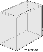 Kuvette, 97.4, optisk glas, 50mm, 28ml