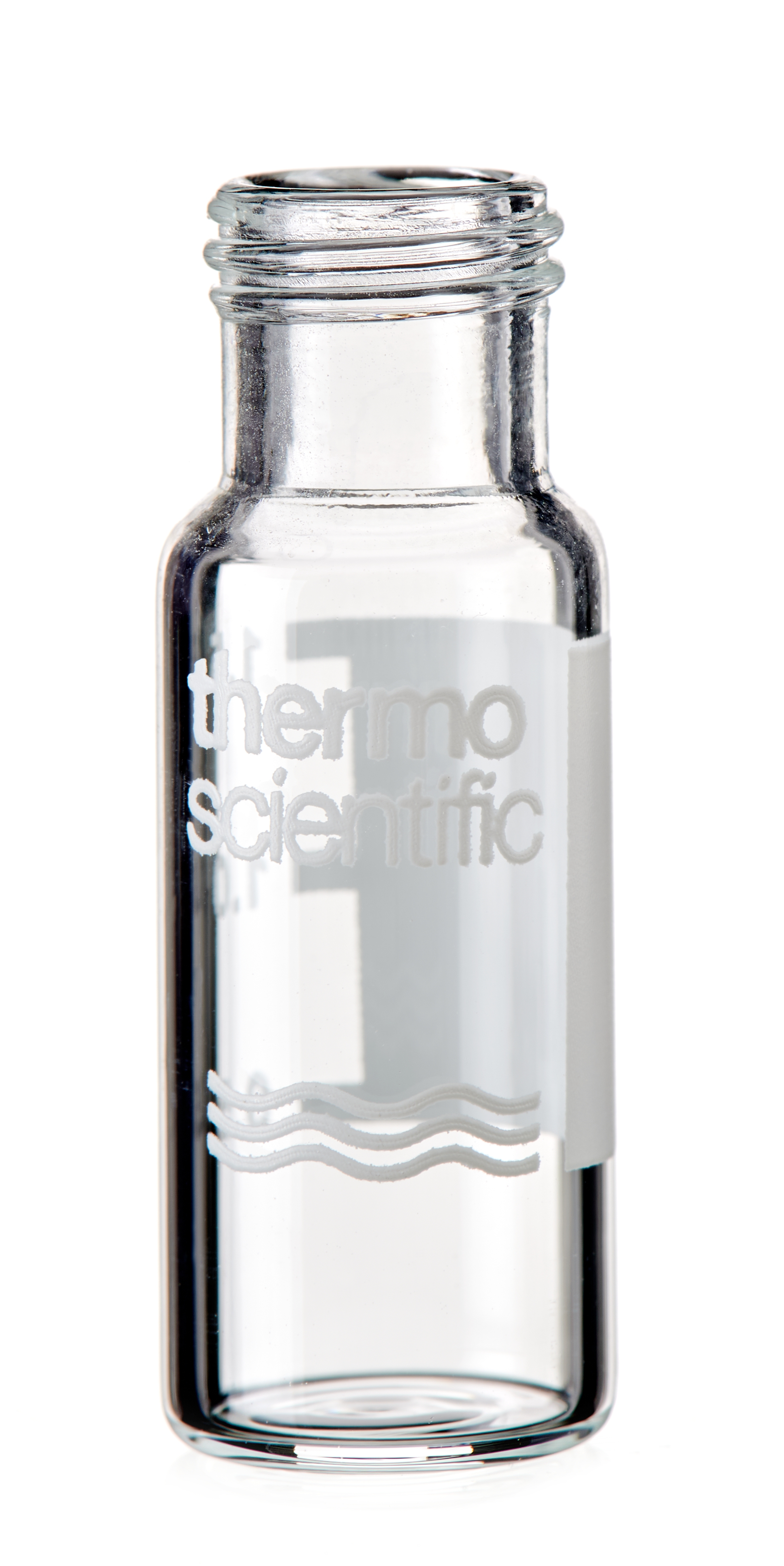 Vial 2ml klar skrue 9mm lbl silan., 100stk