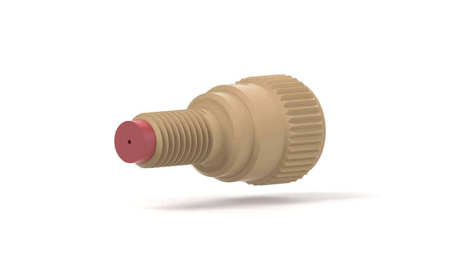 Check valve, inlet, 1/4-28M-1/4-28F, 3 psi