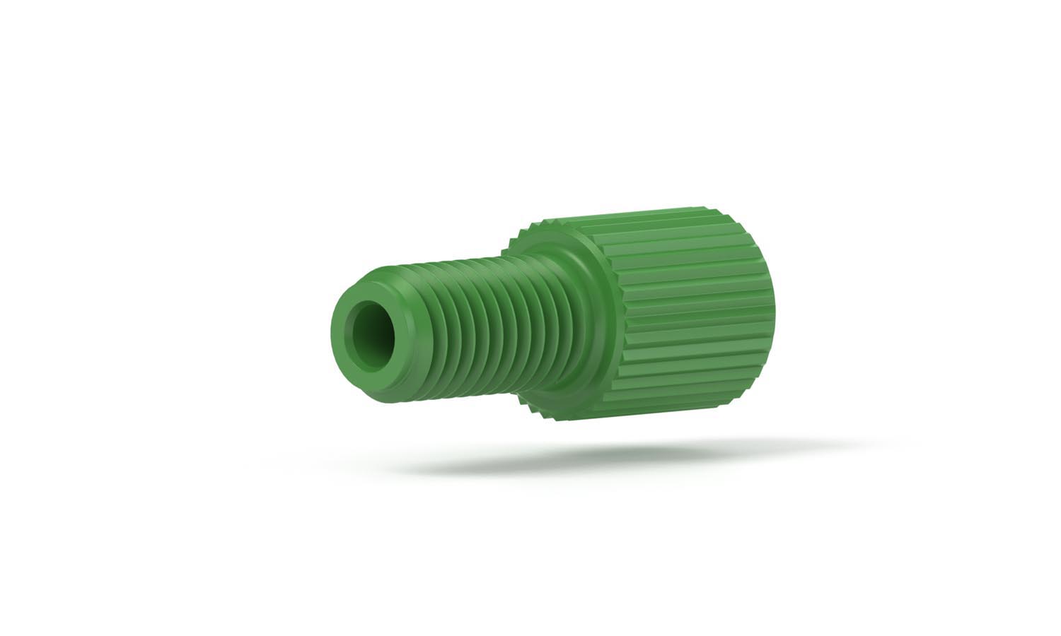 Screw flangeless, Delrin, 1/16", green