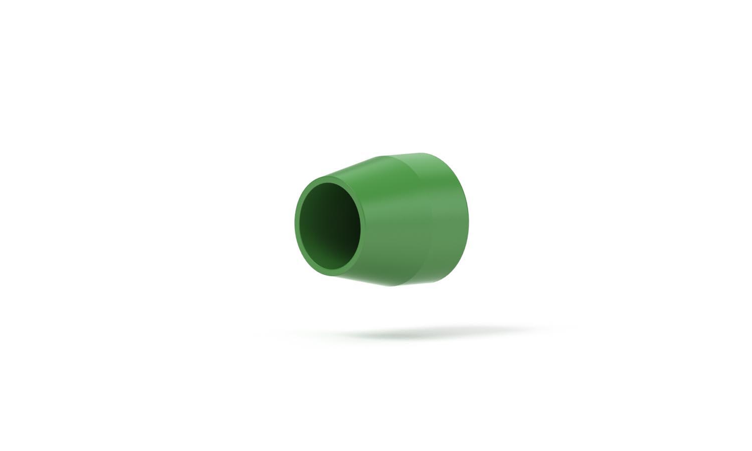 Ferrule/filter flangeless, PCTFE, 1/8", 2um SS