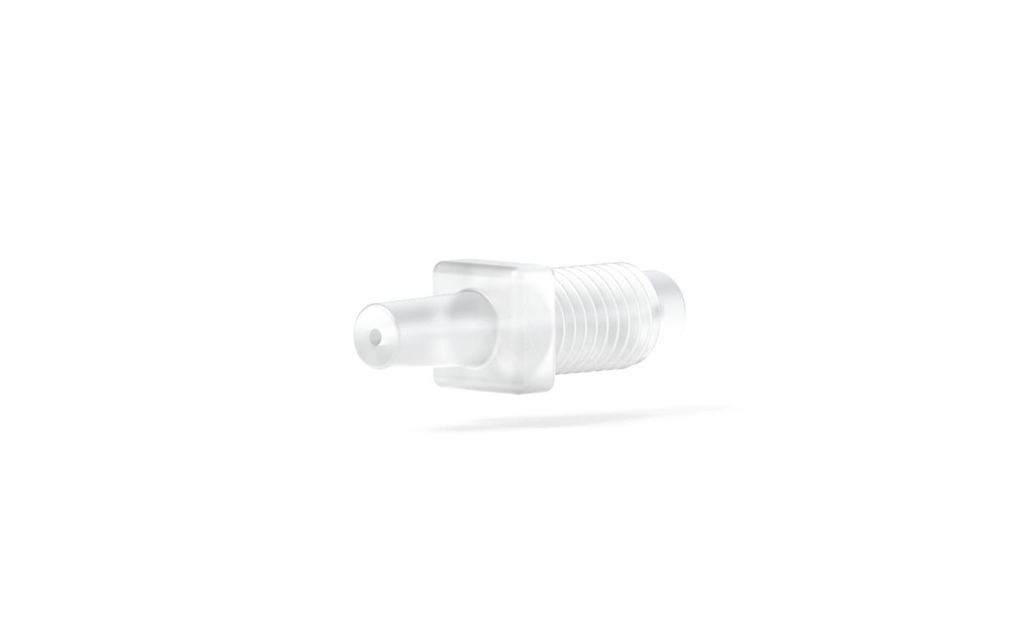 Adaptor, PP, male luer for 1/4-28 male