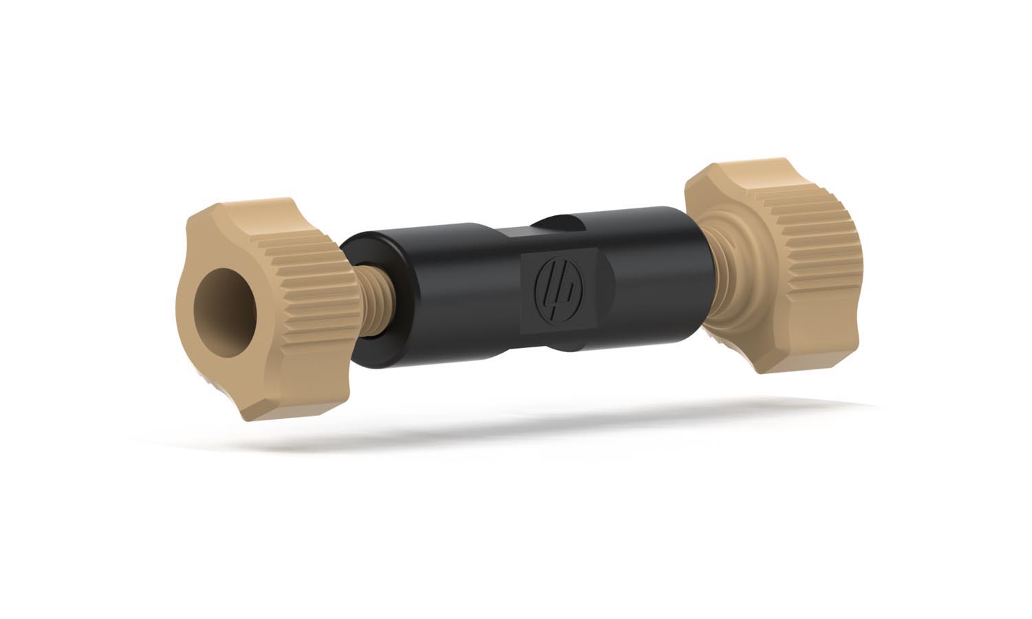 Adaptor, PEEK, 10-32 female for 1/4-28 female